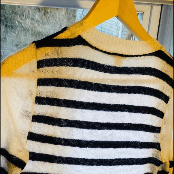 Size Small. Worn Once. Blue + White Cardigan 💙 - Picture 4 of 8